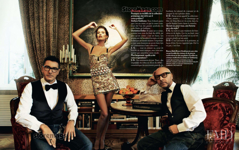 Bianca Balti featured in Dolce Bianca, February 2012