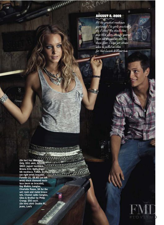 Hannah Davis Jeter featured in Motorcycle Diaries, August 2009