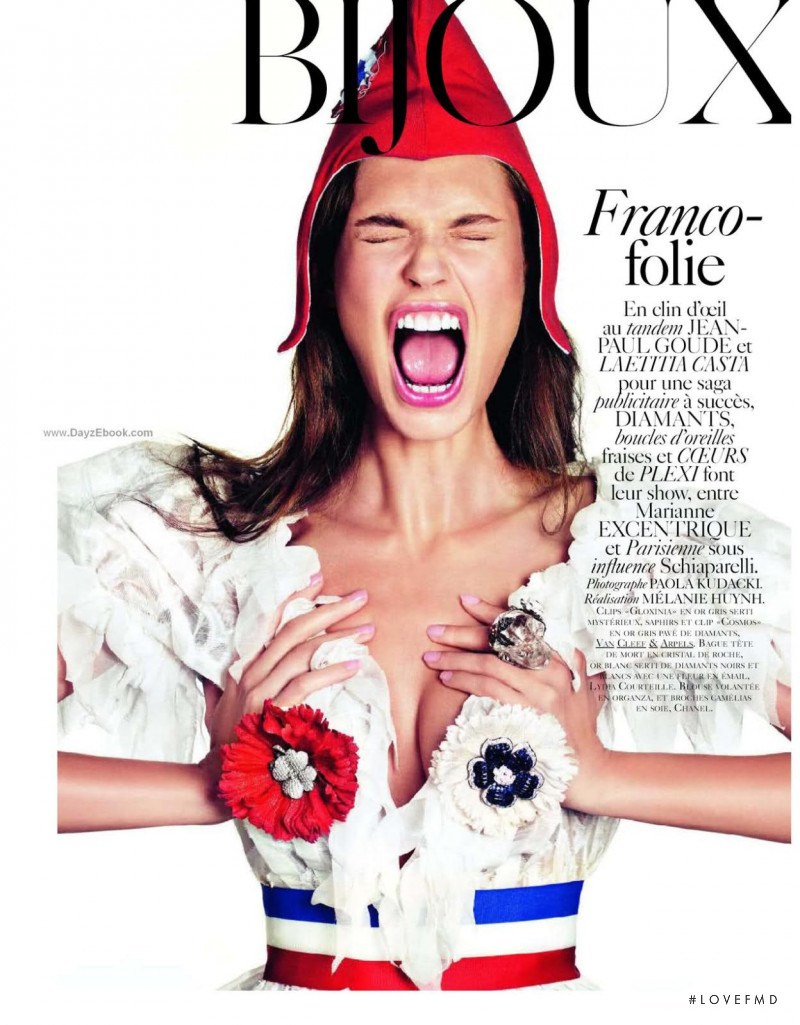 Bianca Balti featured in Bijoux, December 2009