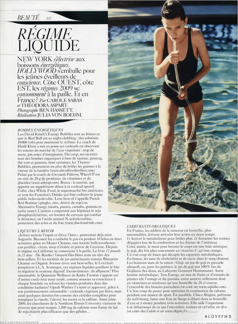 Bianca Balti featured in Mécanique de Fonte, April 2009