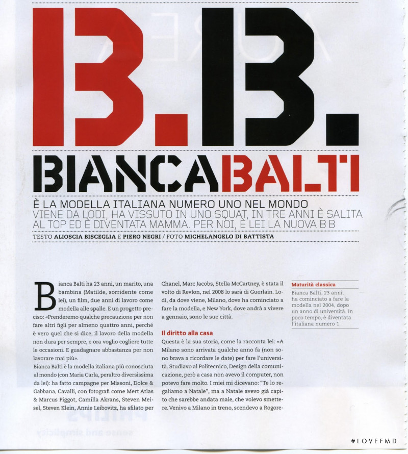 Bianca Balti, November 2007