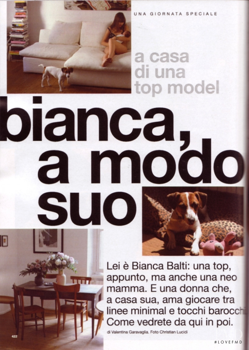 Bianca Balti featured in Bianca, a modo suo, September 2007