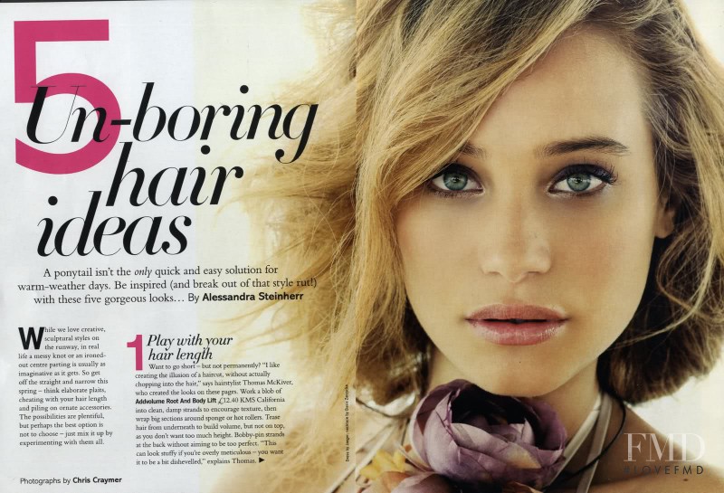 Hannah Davis Jeter featured in 5 Un-Boring Hair Ideas, May 2009