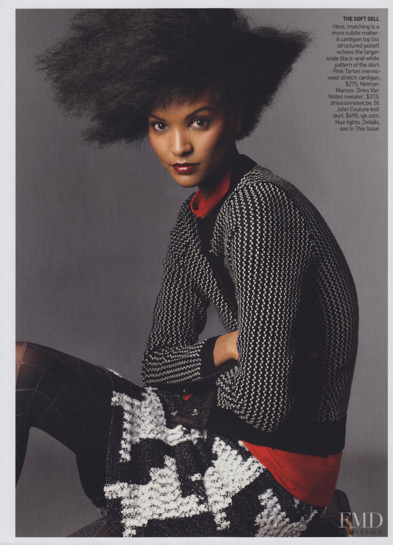 Liya Kebede featured in Strong Suits, September 2009