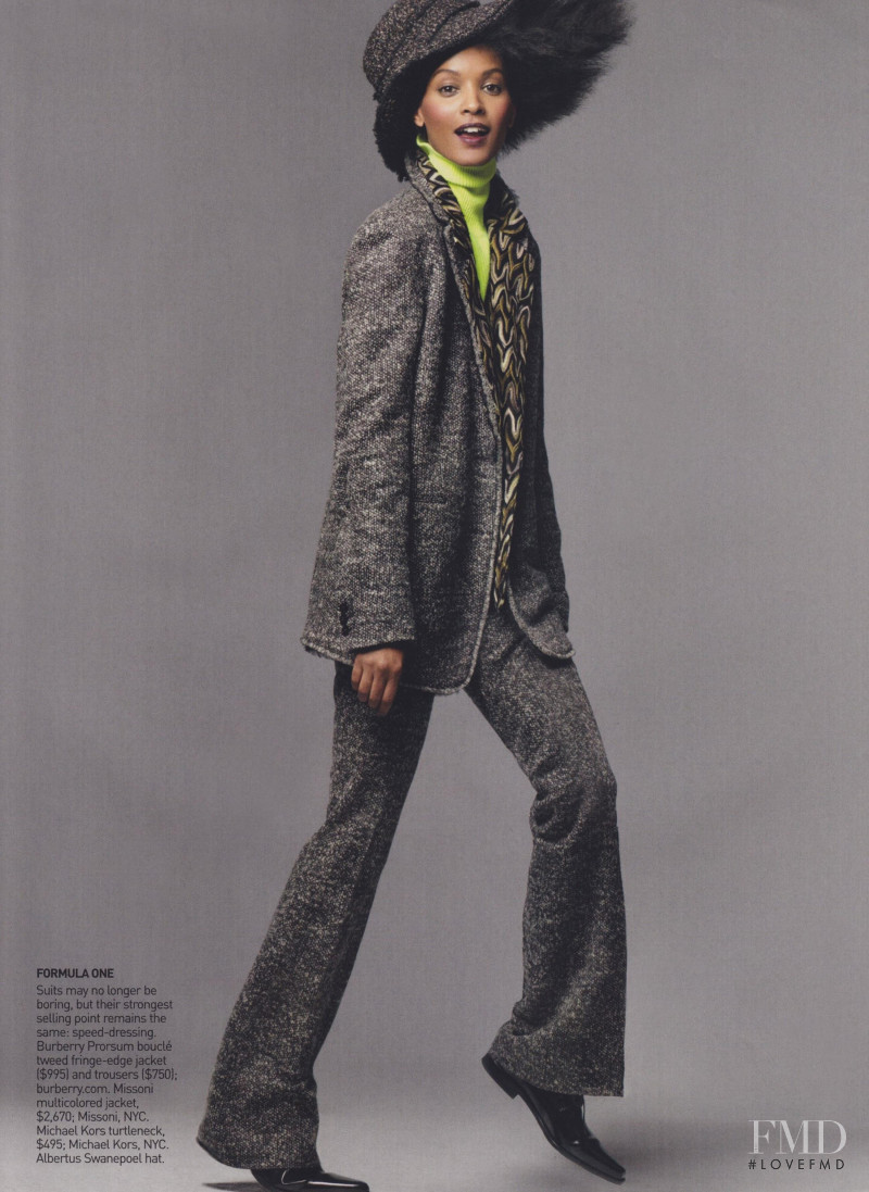 Liya Kebede featured in Strong Suits, September 2009