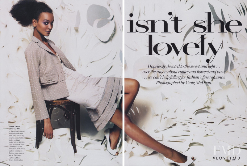 Liya Kebede featured in Isn\'t She Lovely, February 2003