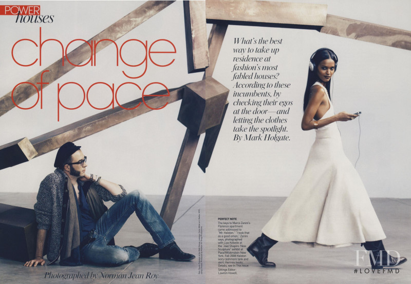 Liya Kebede featured in Power Houses: Change of Pace, March 2008