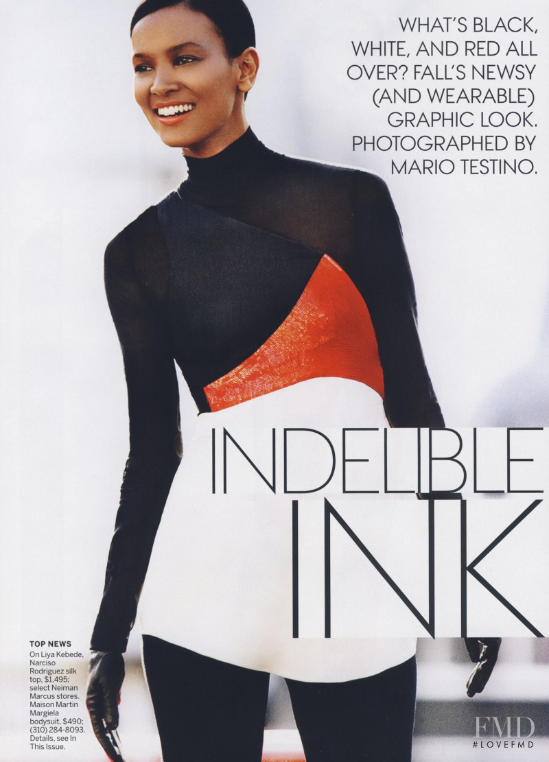 Liya Kebede featured in Indelible Ink, July 2010