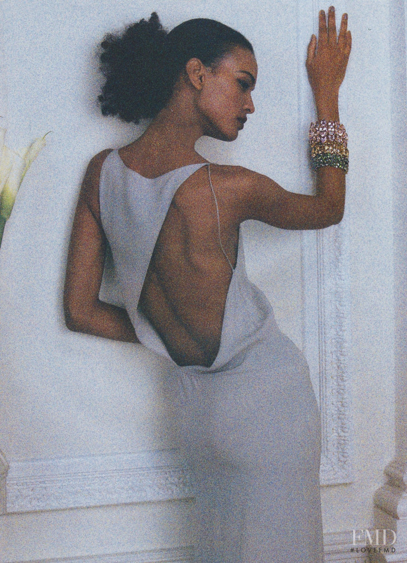 Liya Kebede featured in Romancing the Stone, December 2001