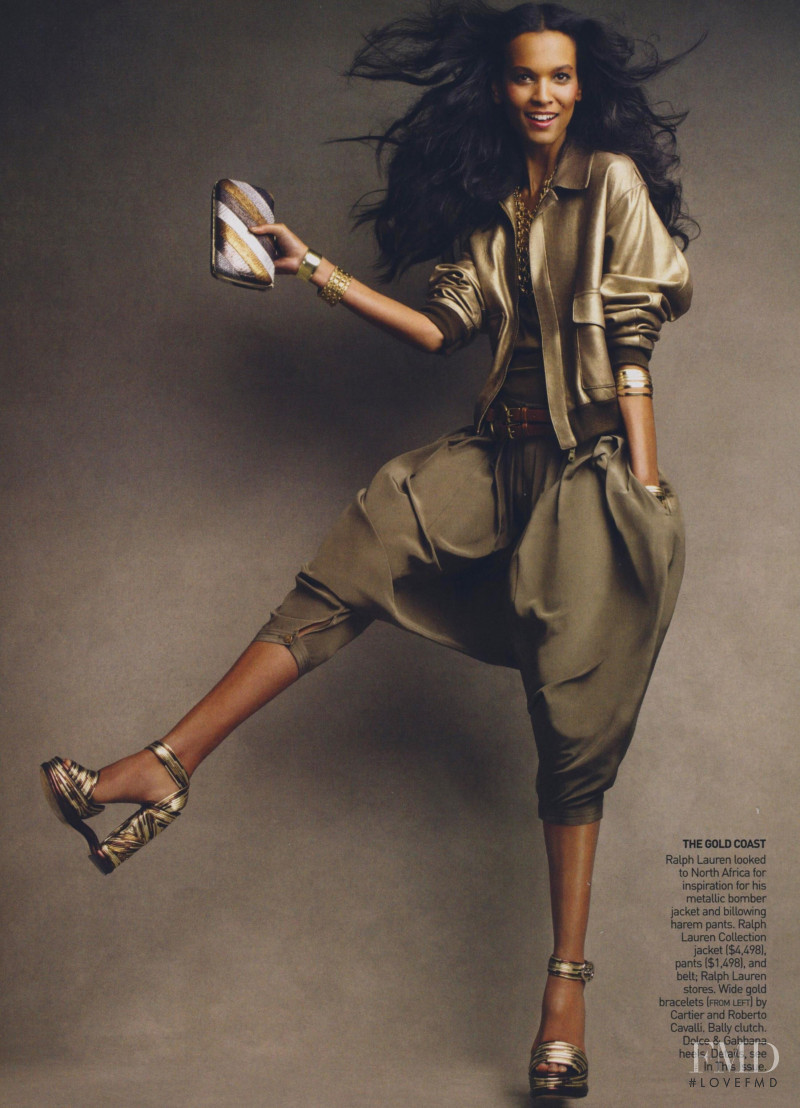 Liya Kebede featured in Desert Fox, March 2009