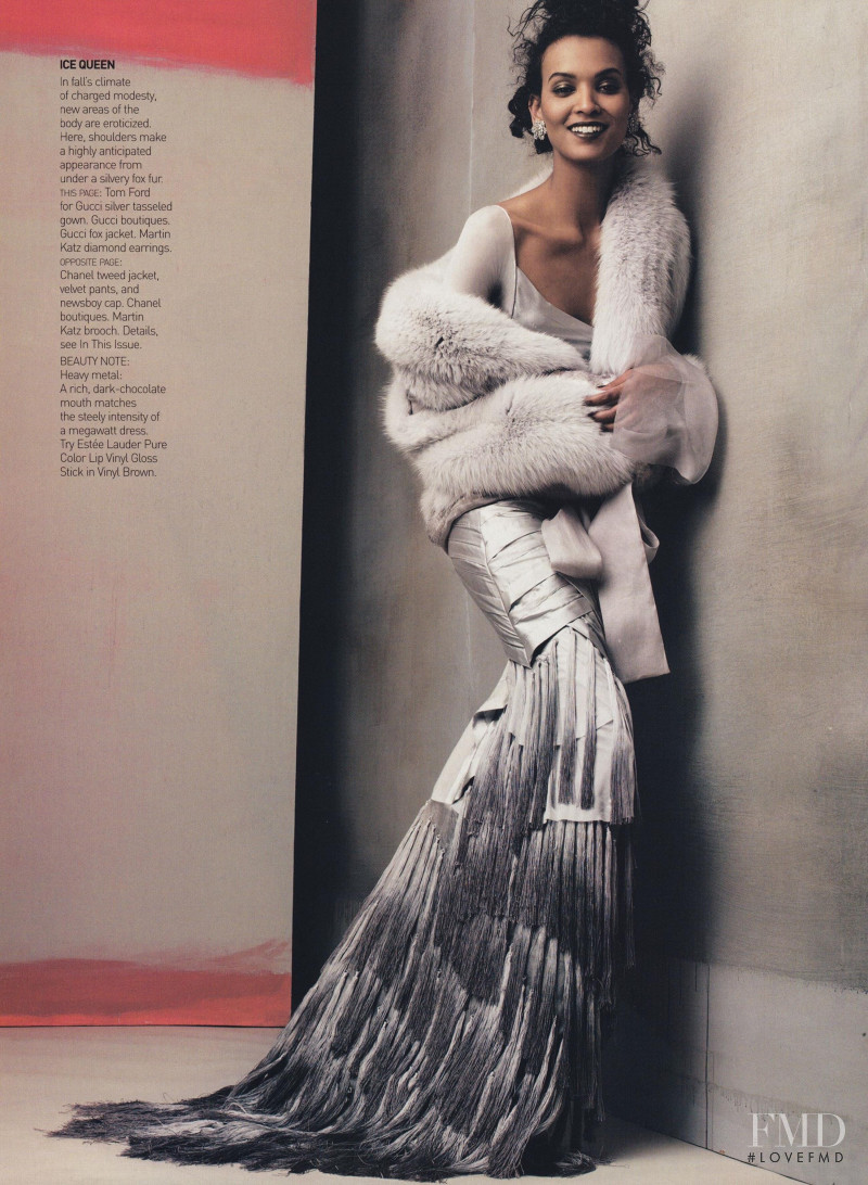 Liya Kebede featured in Propriety Values, July 2004