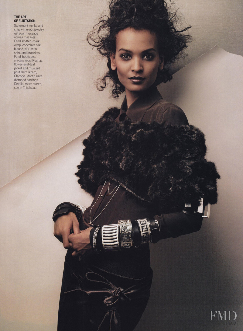 Liya Kebede featured in Propriety Values, July 2004