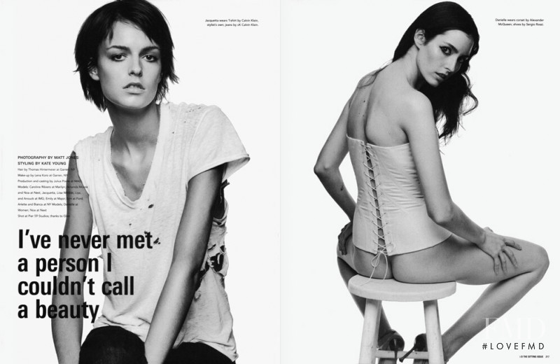 Danielle Zinaich featured in I\'ve never met a person I couldn\'t call a beauty\', April 2002