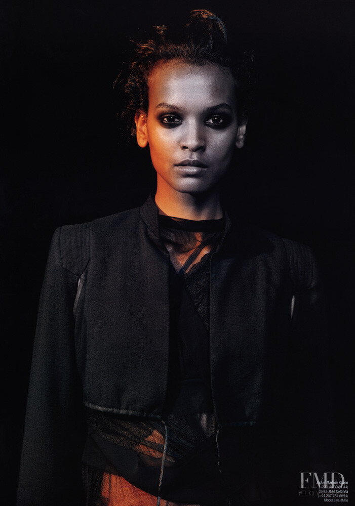 Liya Kebede featured in Faces, September 2003