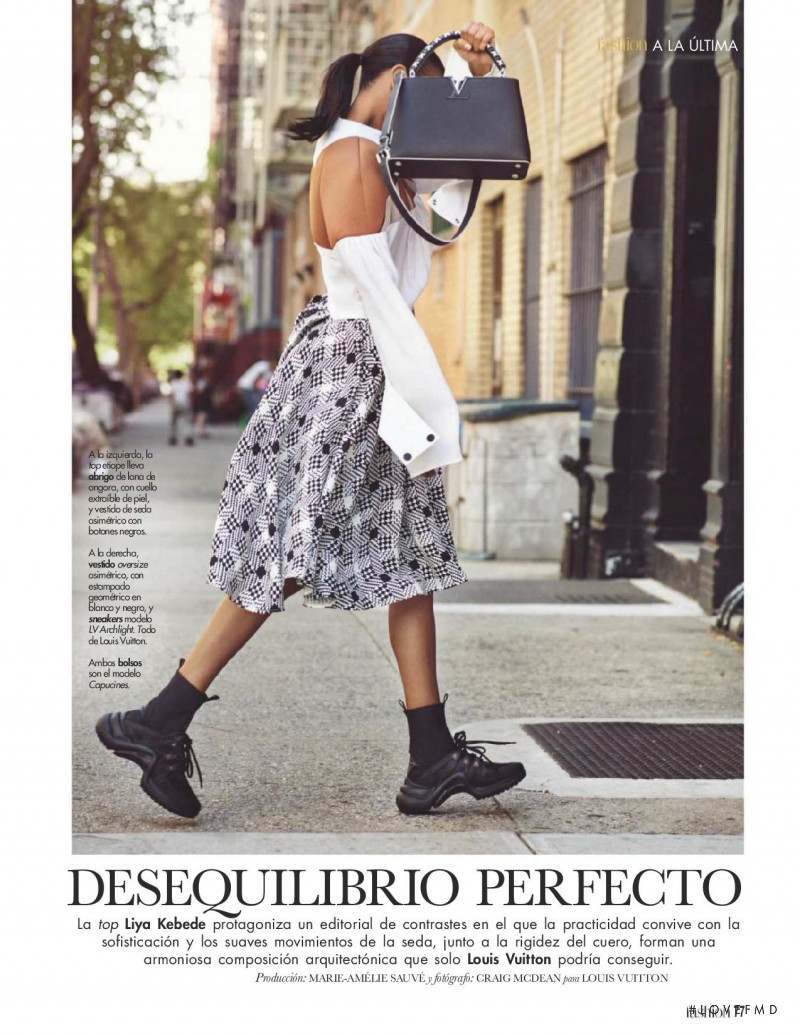 Liya Kebede featured in Desequilibrio Perfecto, September 2018