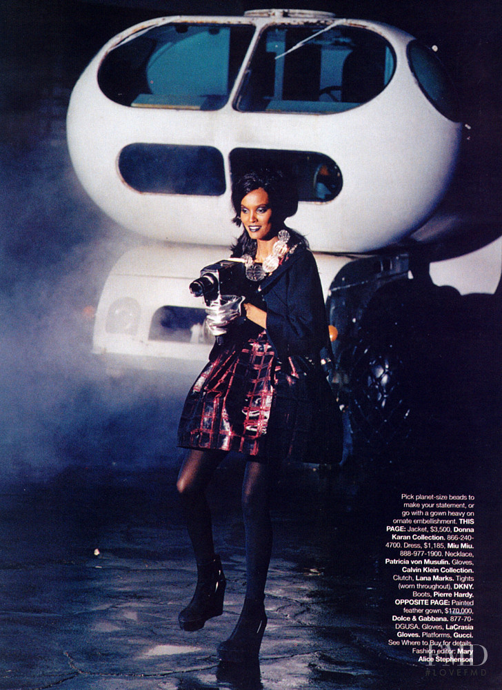 Liya Kebede featured in The Future of Fashion, December 2006