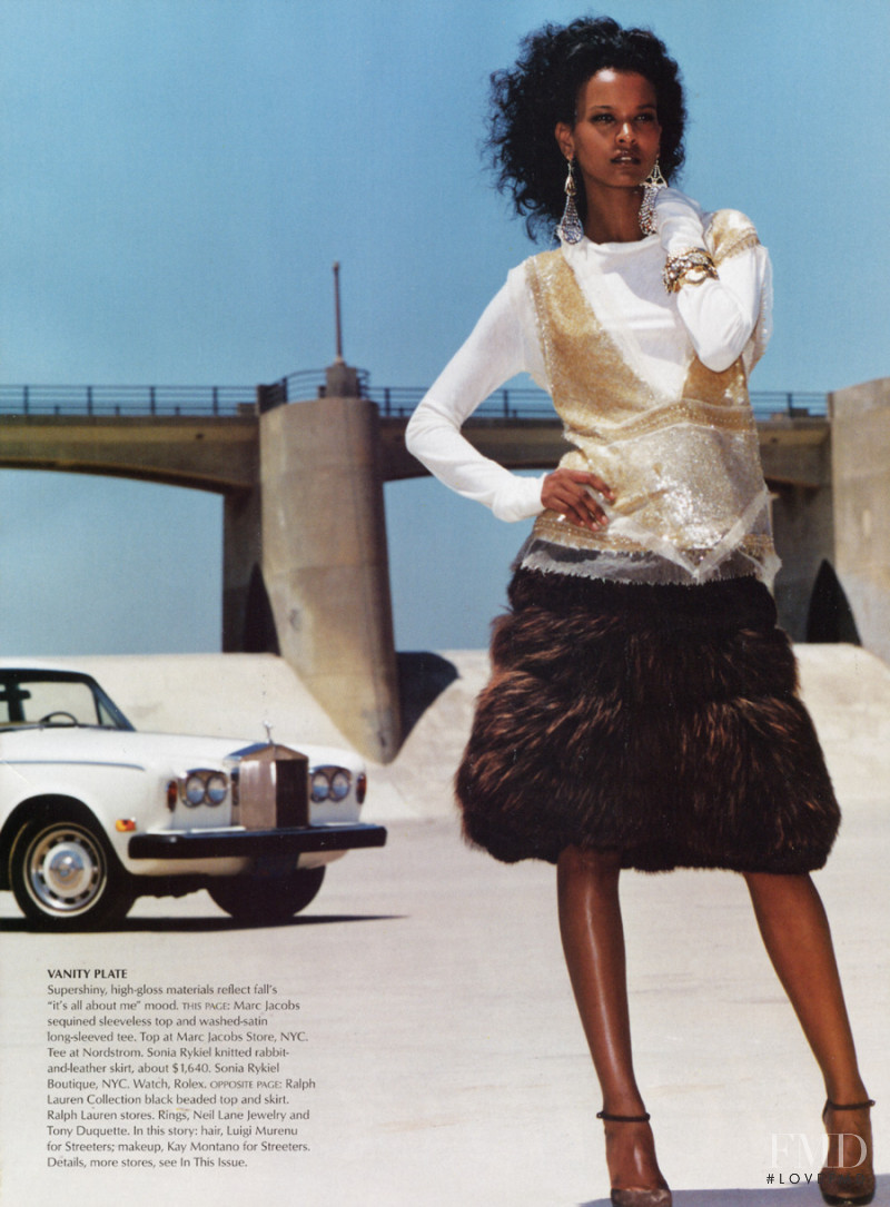 Liya Kebede featured in Let it, September 2002