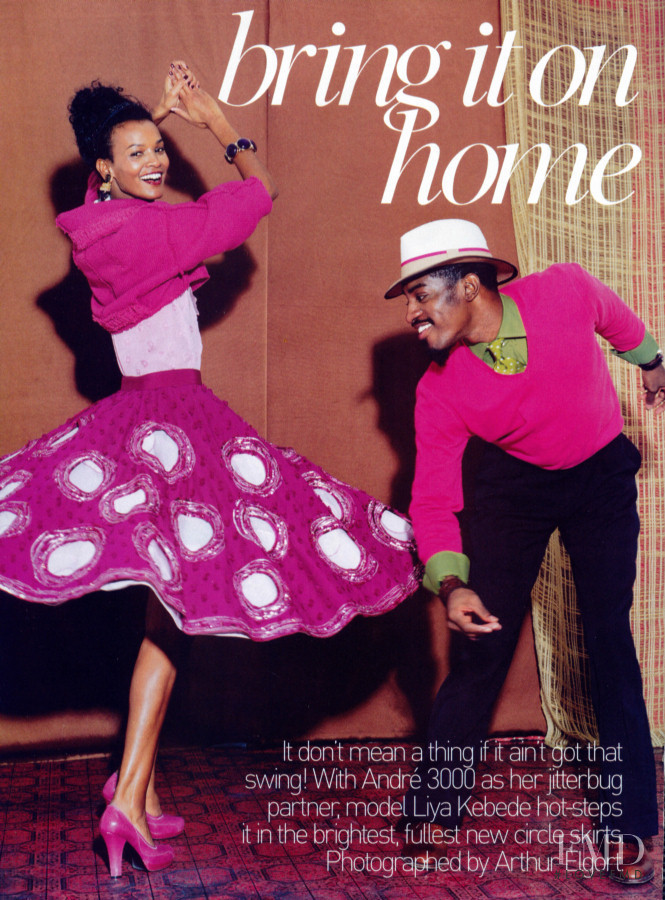 Liya Kebede featured in Bring it on home, January 2005