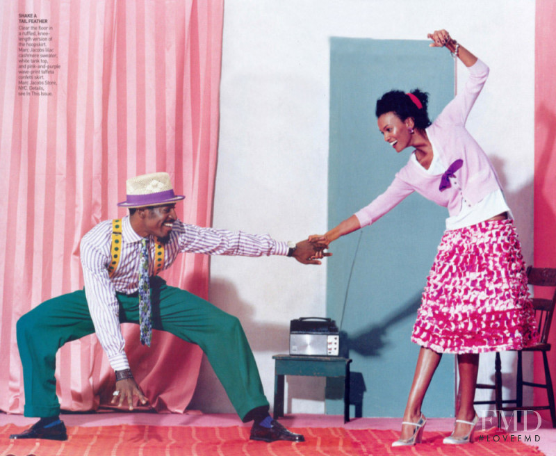 Liya Kebede featured in Bring it on home, January 2005