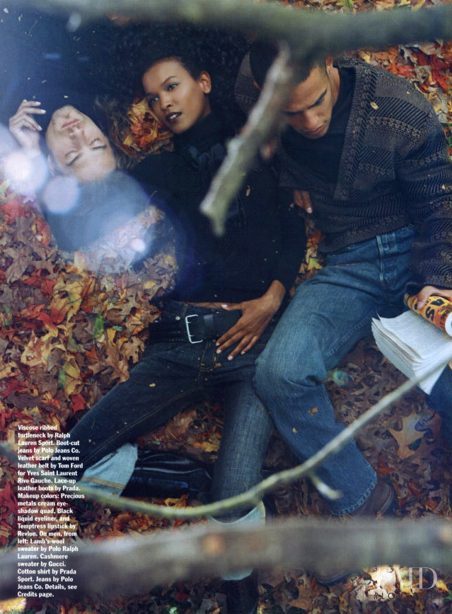 Liya Kebede featured in Lazy Days, November 2001