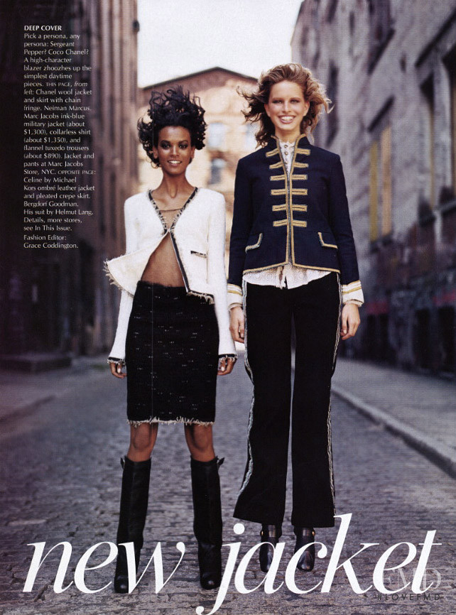 Liya Kebede featured in New Jacket City, October 2002