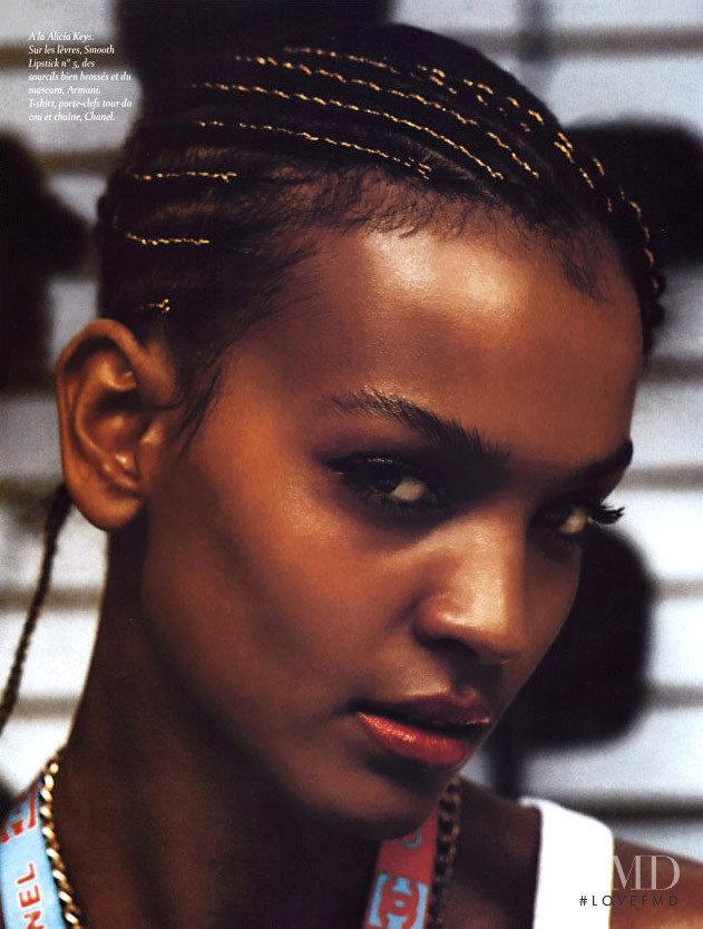 Liya Kebede featured in Attention Fragile, May 2002