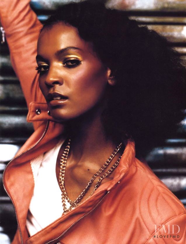 Liya Kebede featured in Attention Fragile, May 2002