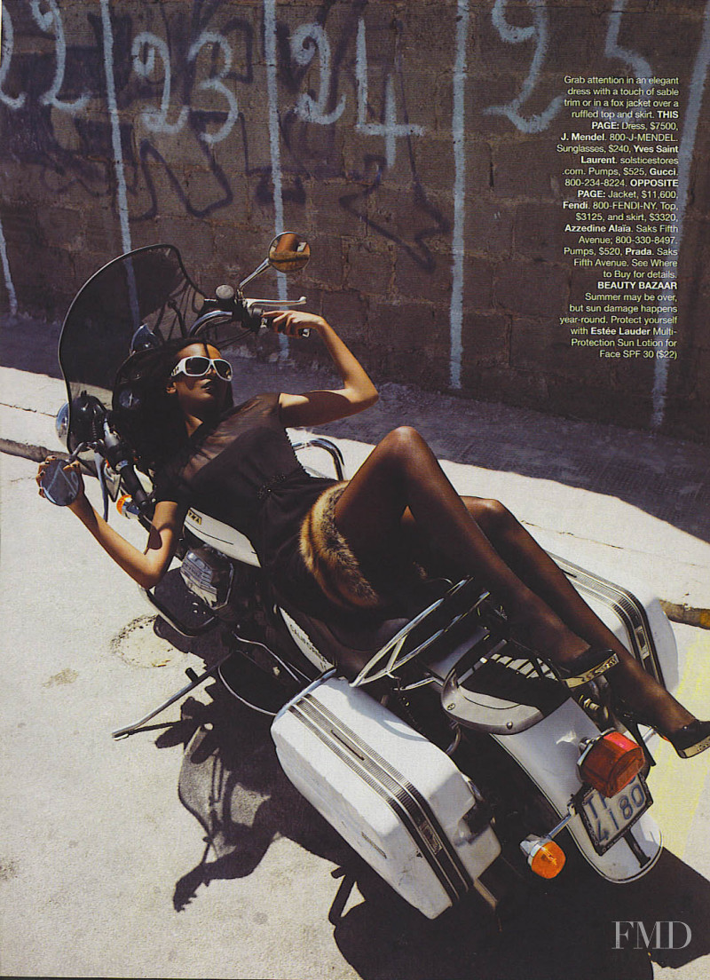 Liya Kebede featured in Luxe Looks, September 2006