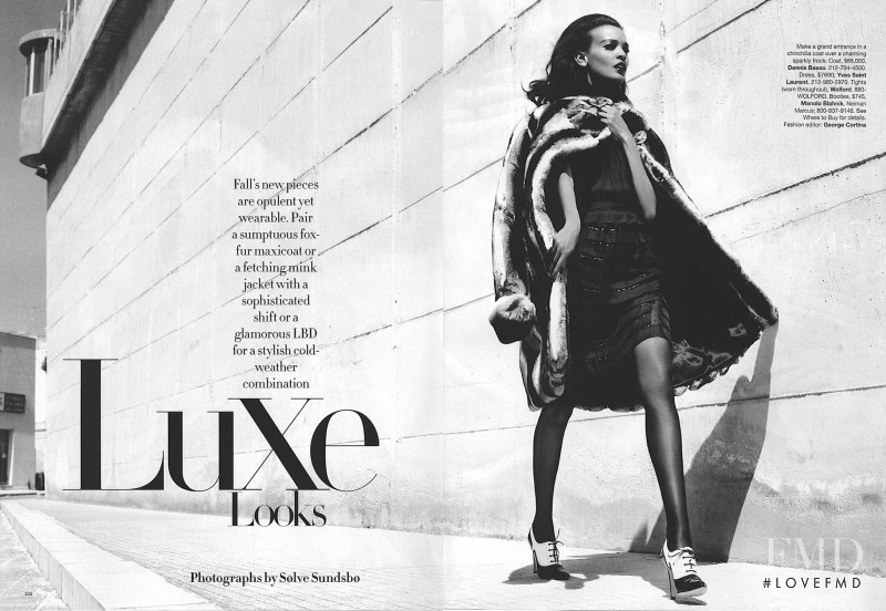 Liya Kebede featured in Luxe Looks, September 2006