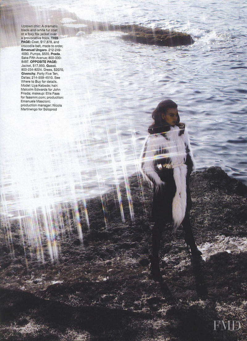 Liya Kebede featured in Luxe Looks, September 2006