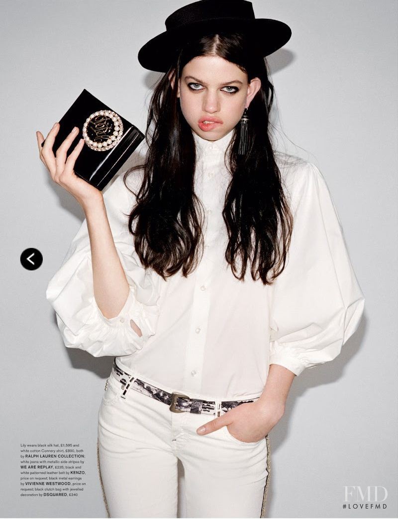 Lily McMenamy featured in Girlish, February 2013