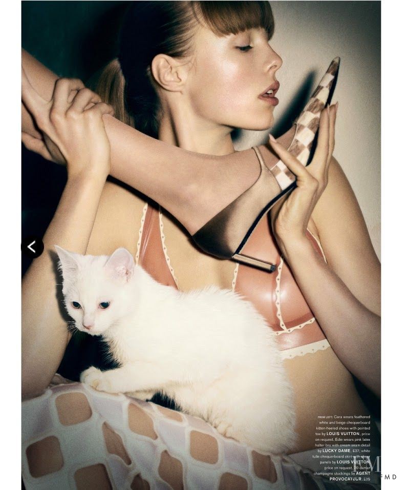 Cara Delevingne featured in Cat, February 2013