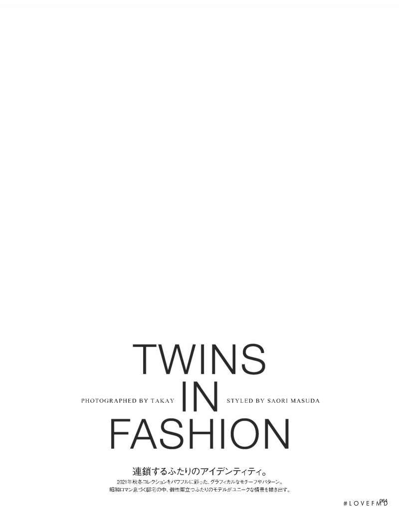 Twins In Fashion, October 2021
