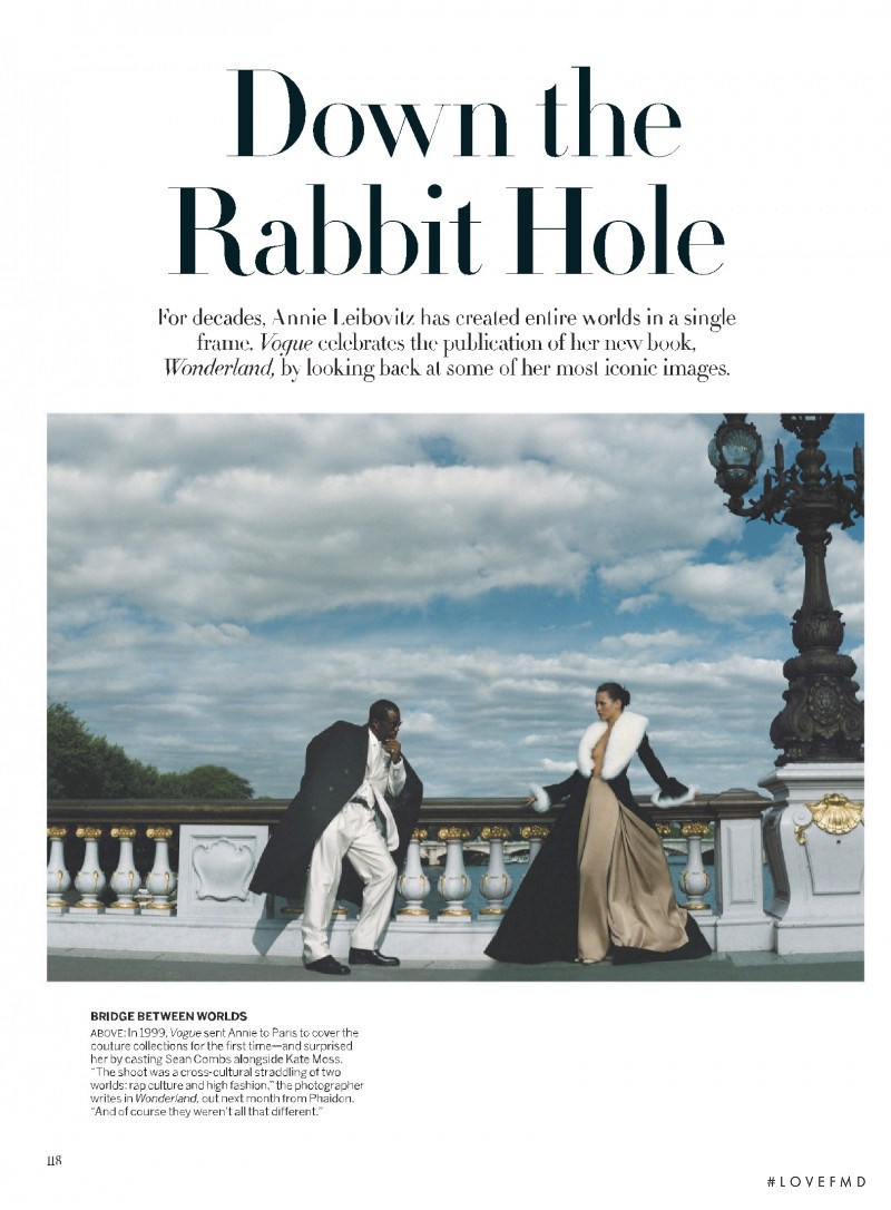 Kate Moss featured in Down the Rabbit Hole, October 2021
