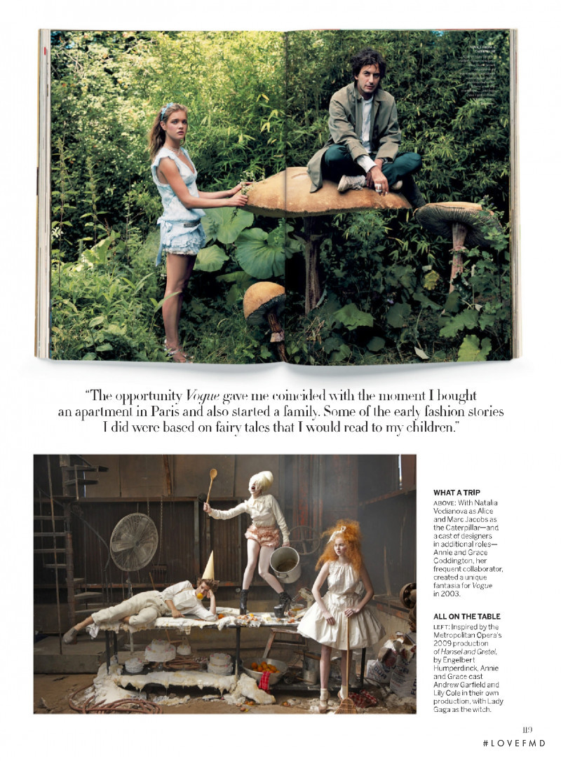 Natalia Vodianova featured in Down the Rabbit Hole, October 2021
