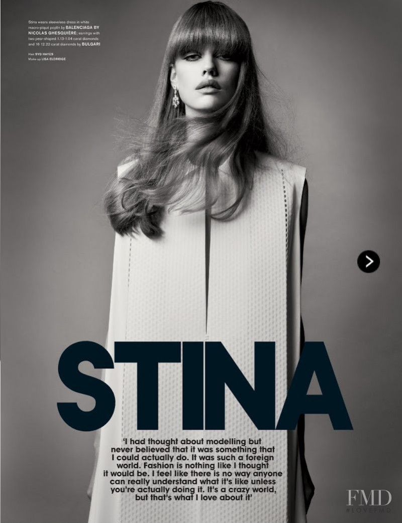 Stina Rapp featured in The Girls, February 2013