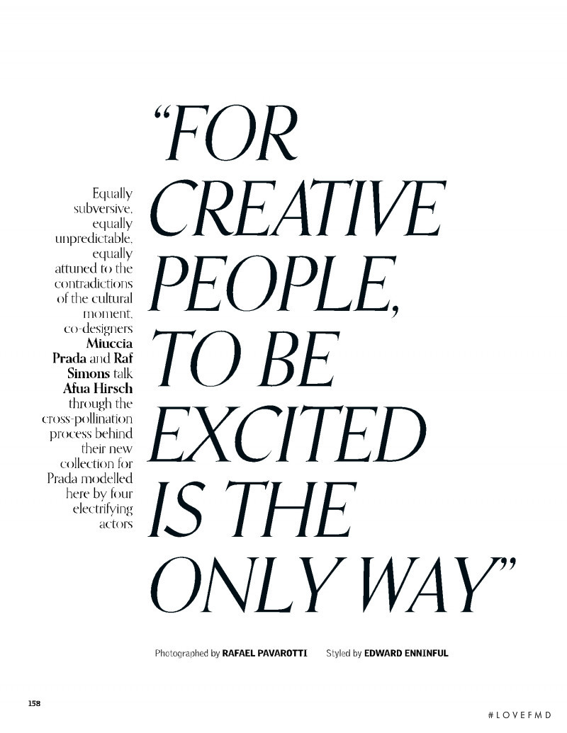 For Creative People, To Be Excited Is The Only Way, September 2021