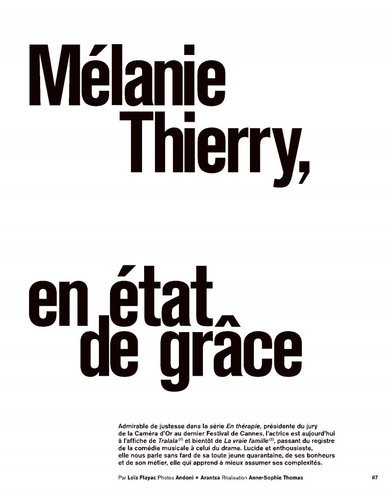 Melanie Thierry, en etat de grace, November 2021