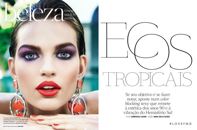 Bette Franke featured in Ecos Tropicais, February 2013