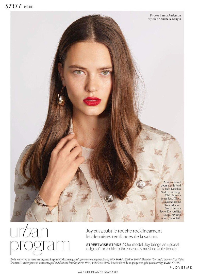 Joy van der Eecken featured in Style, April 2018