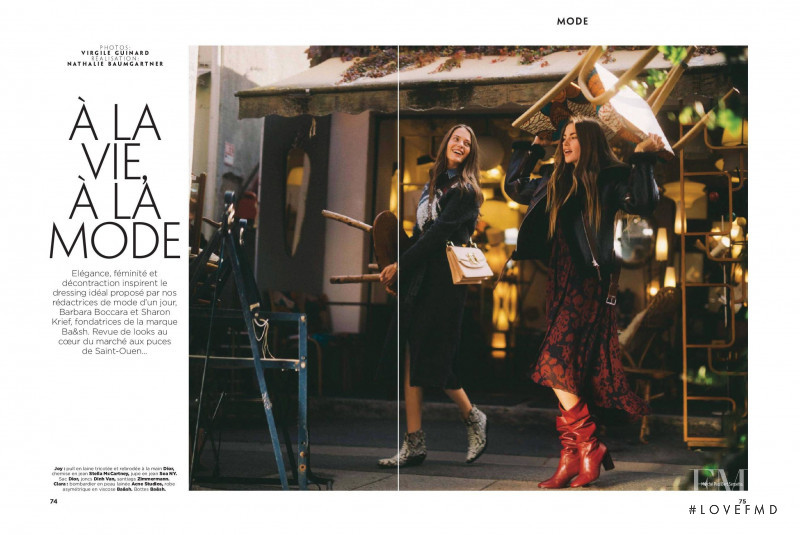 Joy van der Eecken featured in A La Vie, A La Mode, November 2018