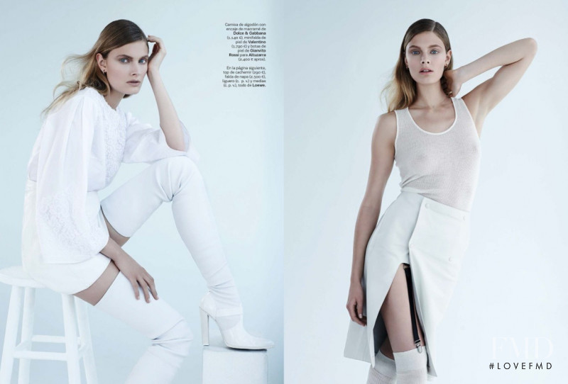 Constance Jablonski featured in Futuro En Blanco, December 2013