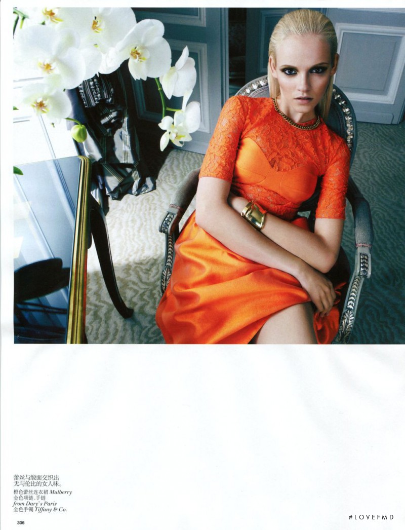 Ginta Lapina featured in Colourful Elegance, August 2012