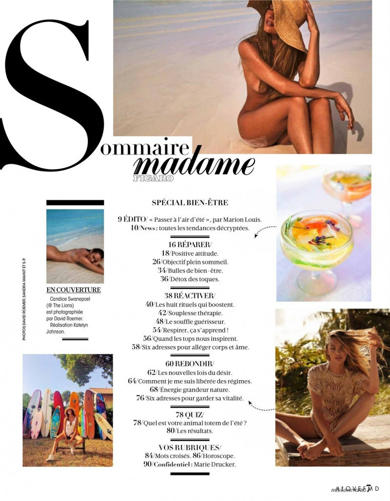 Candice Swanepoel featured in Objectif Plein Sommeil, July 2021