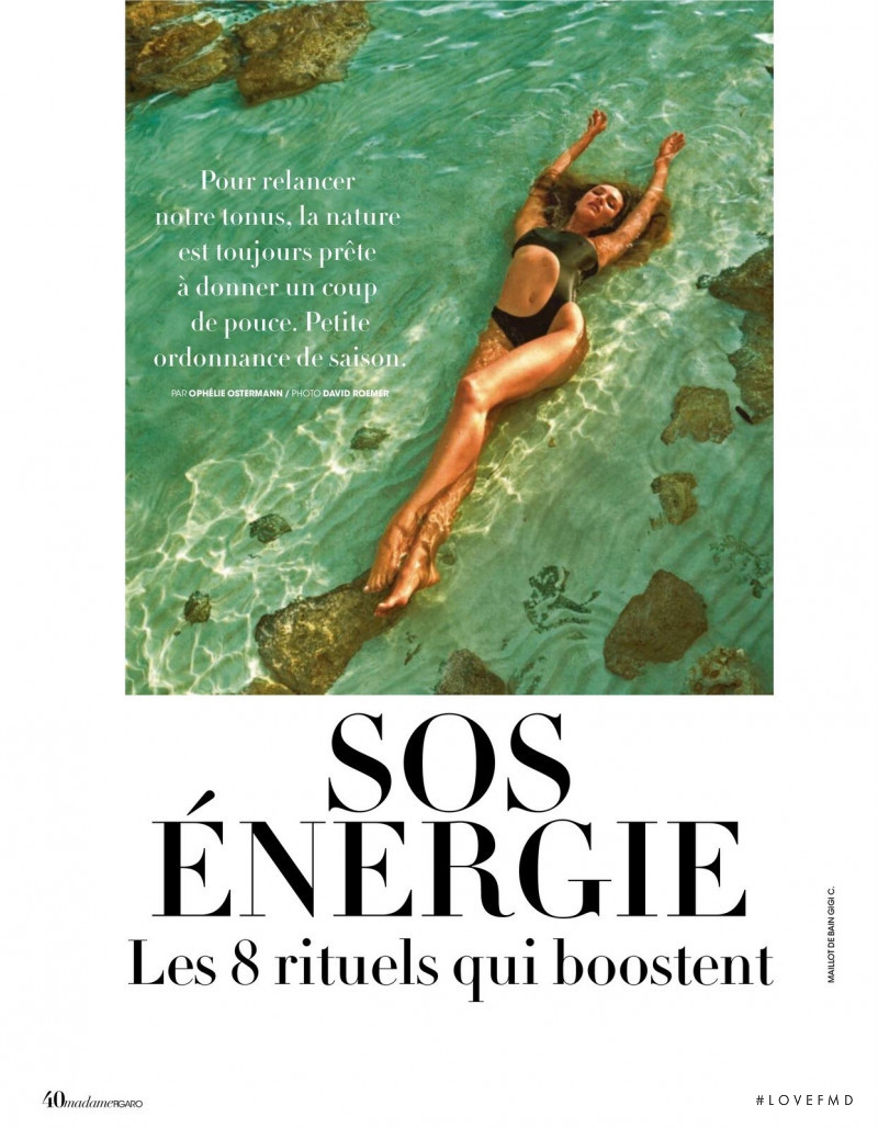 Candice Swanepoel featured in SOS Energie, July 2021