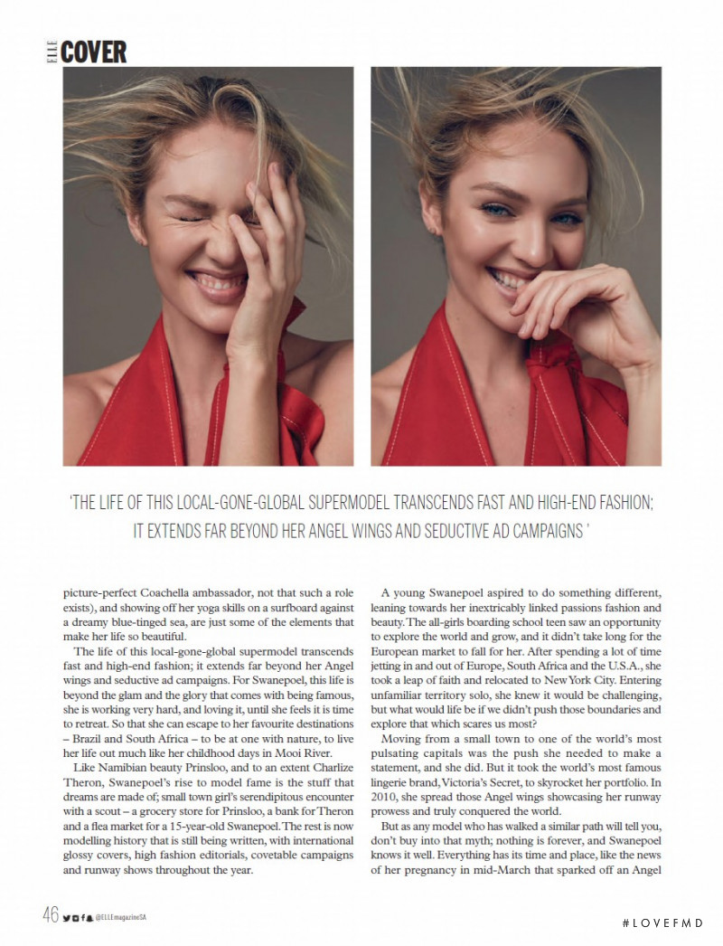 Candice Swanepoel featured in A Beautiful Life, August 2016