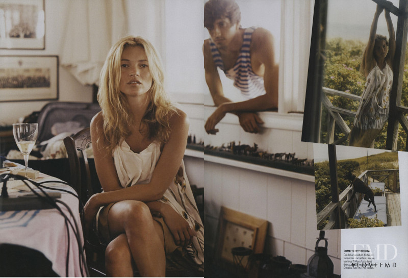 Kate Moss featured in The Prints of Tides, November 2006