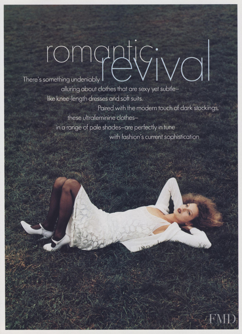 Kate Moss featured in Romantic Revival, December 1994