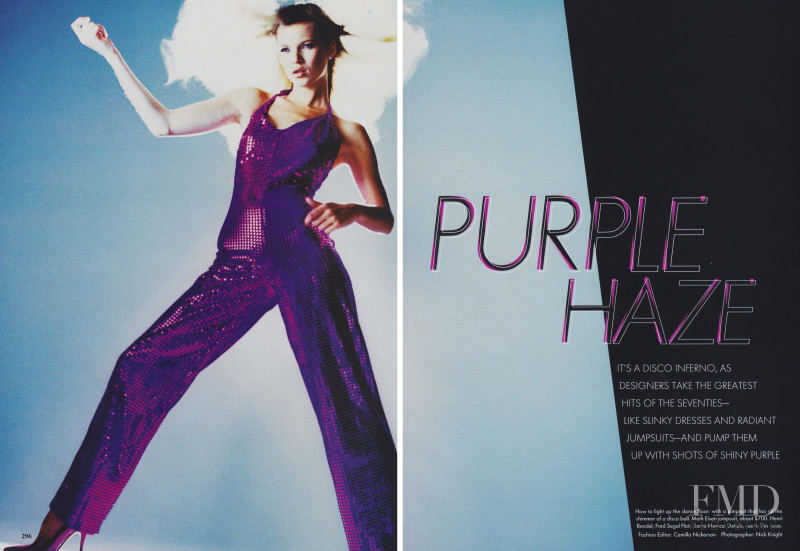 Kate Moss featured in Purple Haze, November 1994