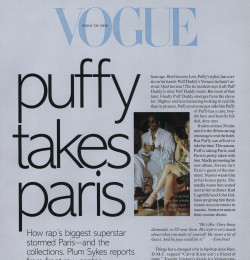 Vogue\'s Point of View: Puffy Takes Paris